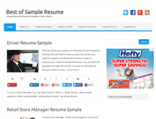 Tablet Screenshot of bestofsampleresume.com